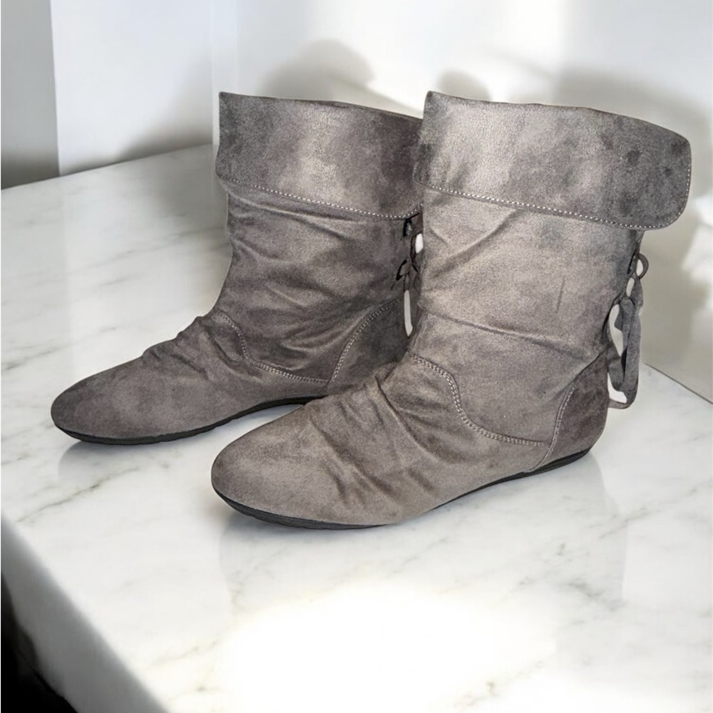Lane Bryant Gray Suede Women's Boots